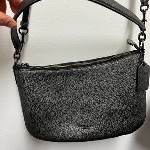 Coach Metallic Graphite Leather